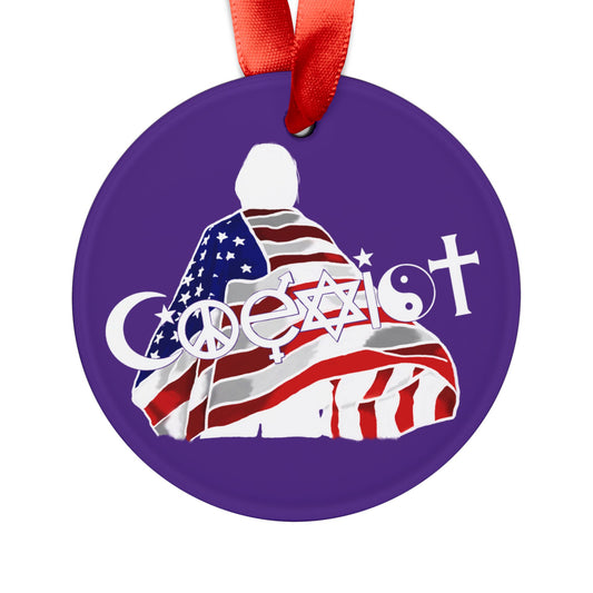 Coexist (Acrylic Ornament with Ribbon)