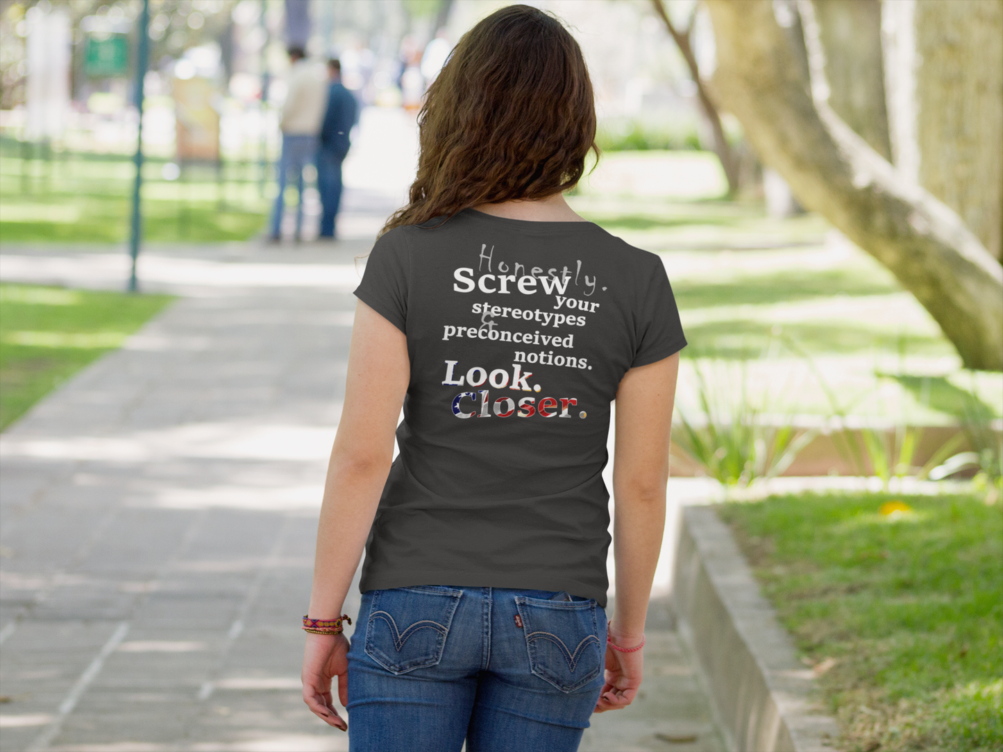 Look. Closer. (Women's Boyfriend Tee)