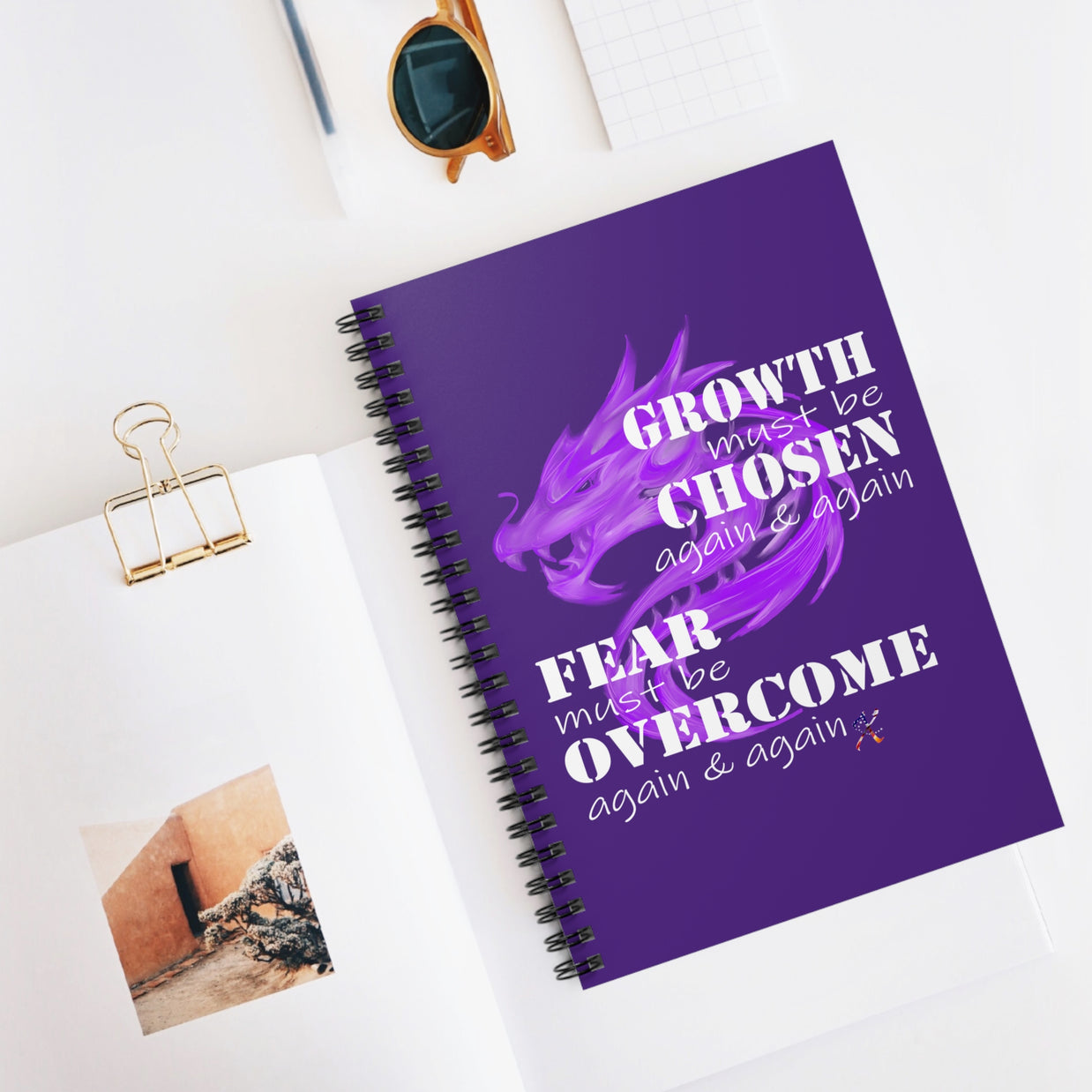 Growth Must Be Chosen (Spiral Notebook - Ruled Line)