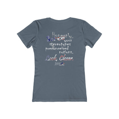 Look. Closer. (Women's Boyfriend Tee)