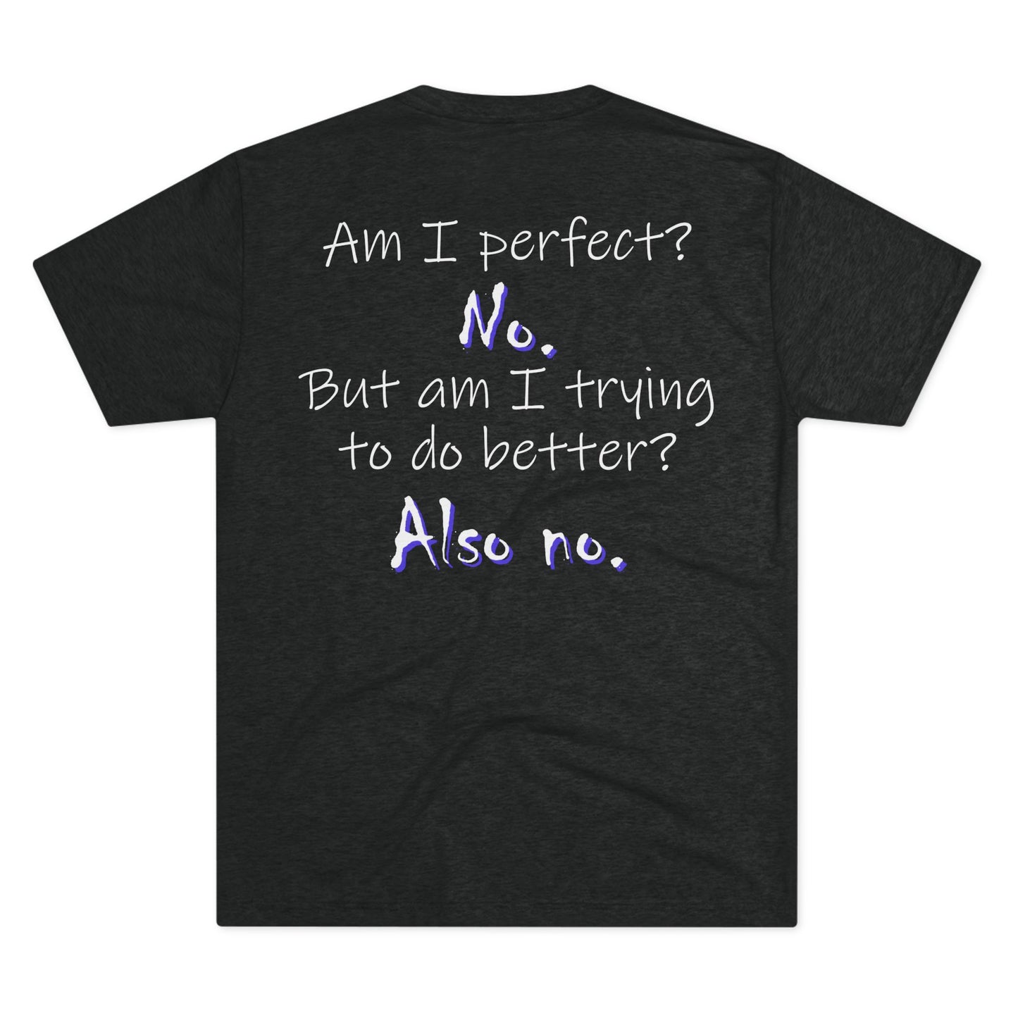 Am I Perfect? No (Triblend Crew Tee)