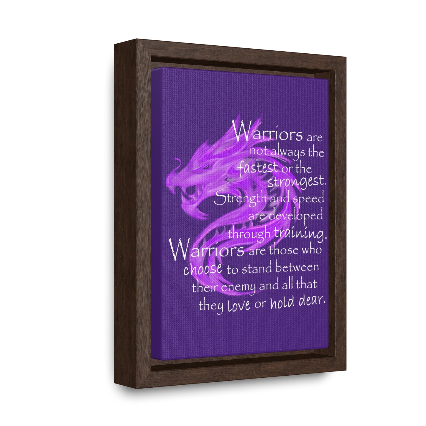 Warriors Are Not Always (Gallery Canvas, Vertical Frame)