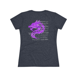 Warriors Are Not Always (Women's Triblend Tee)