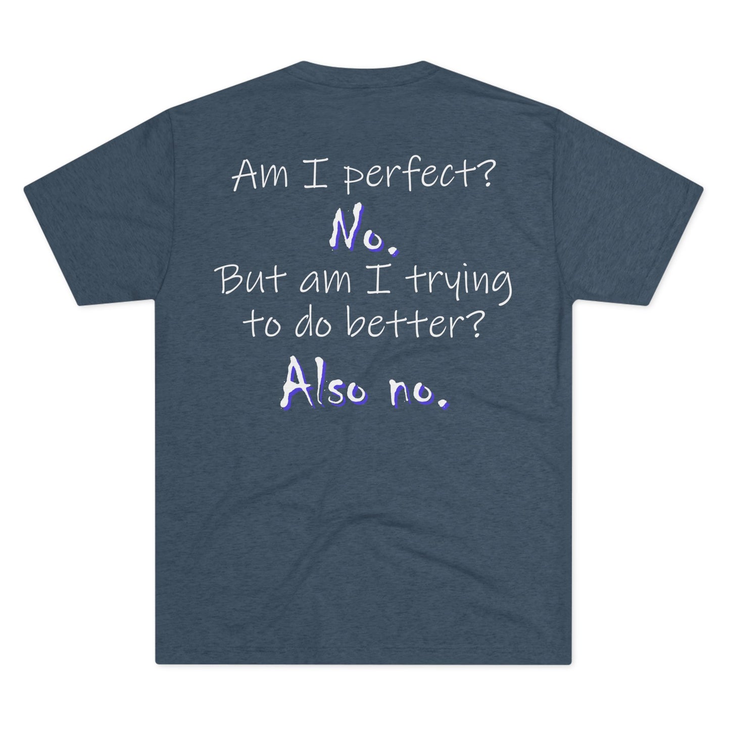 Am I Perfect? No (Triblend Crew Tee)