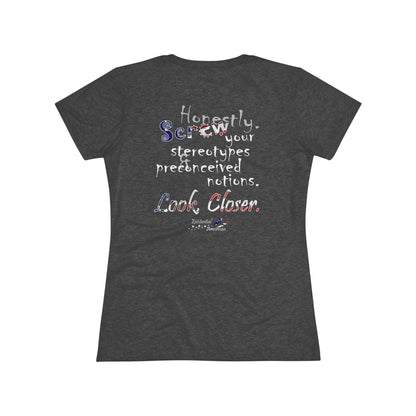 Look. Closer. (Women's Triblend Tee)