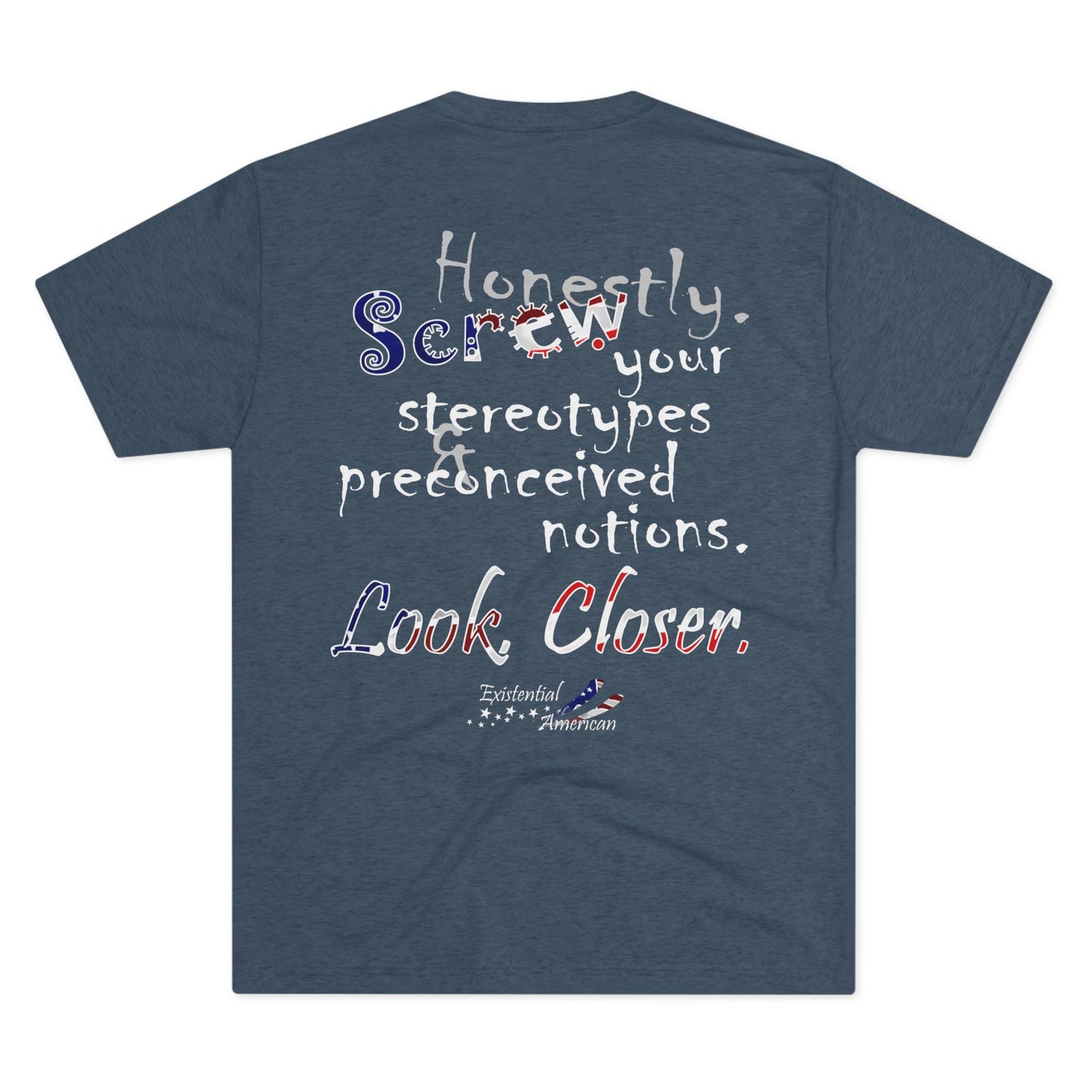 Look. Closer. (Triblend Crew Tee)