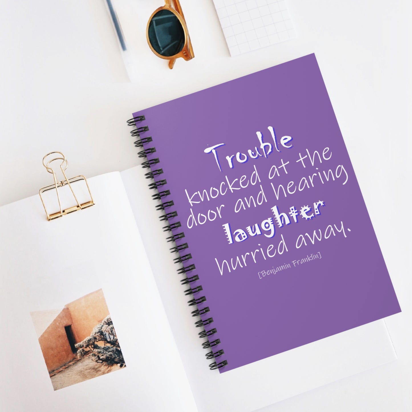 Trouble Knocked at the Door (Spiral Notebook - Ruled Line)