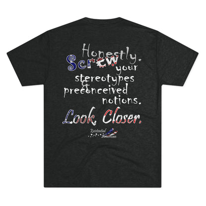 Look. Closer. (Triblend Crew Tee)