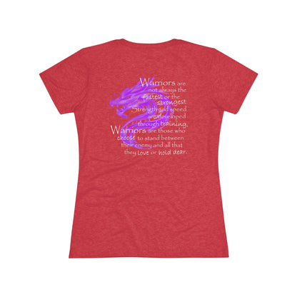 Warriors Are Not Always (Women's Triblend Tee)