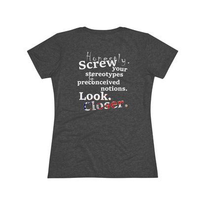 Look. Closer. (Women's Triblend Tee)