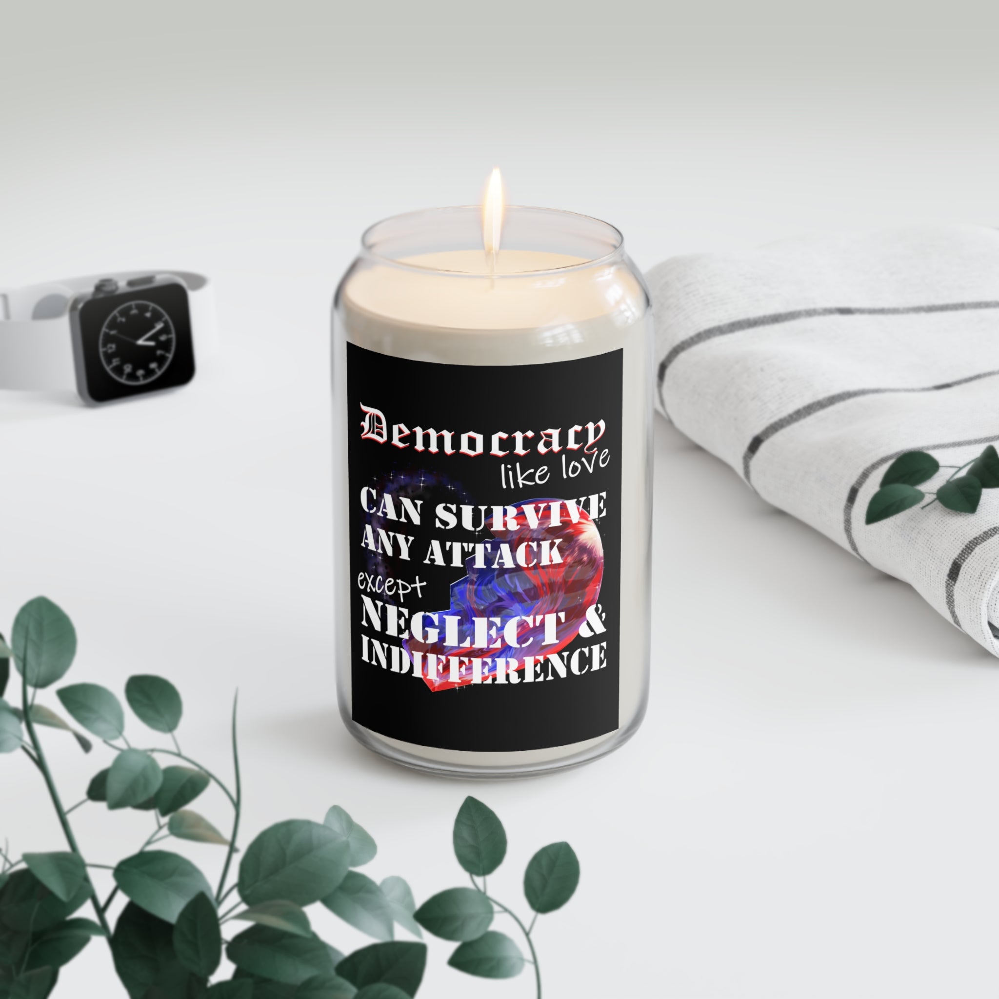 Democracy, Like Love, Can Survive (Scented Candle, 13.75oz)