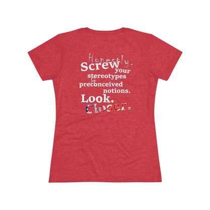 Look. Closer. (Women's Triblend Tee)
