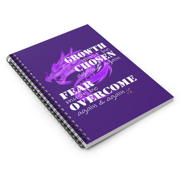 Growth Must Be Chosen (Spiral Notebook - Ruled Line)