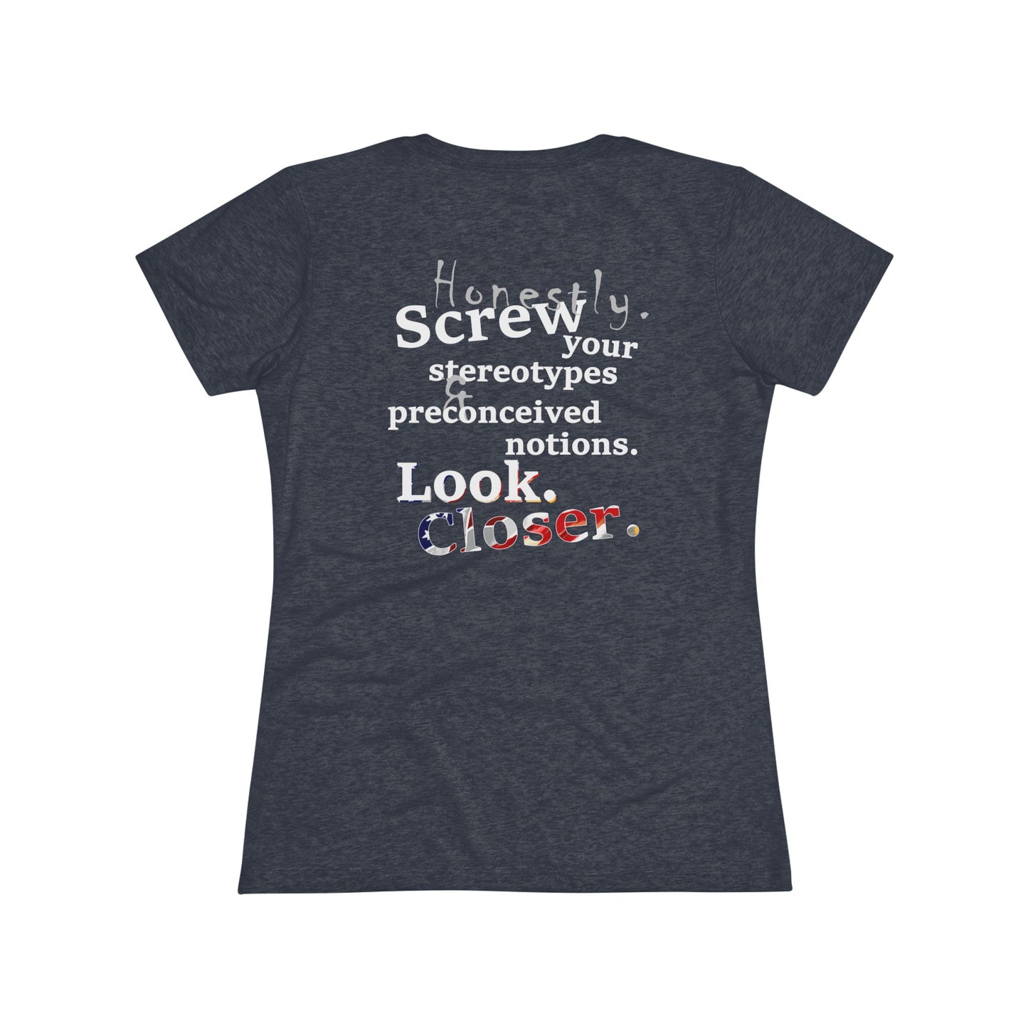Look. Closer. (Women's Triblend Tee)