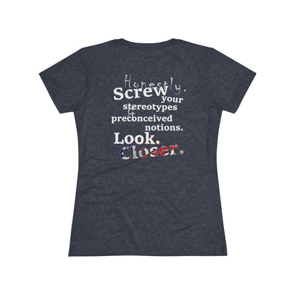 Look. Closer. (Women's Triblend Tee)