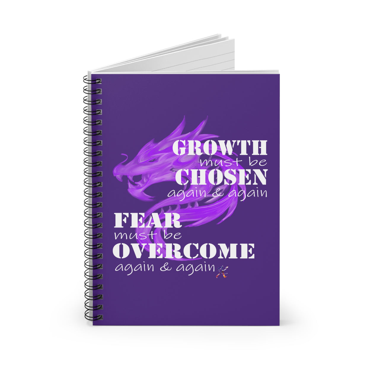 Growth Must Be Chosen (Spiral Notebook - Ruled Line)