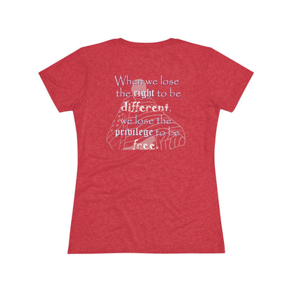 Right to be Different (Women's Triblend Tee)