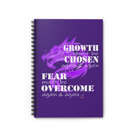 Growth Must Be Chosen (Spiral Notebook - Ruled Line)