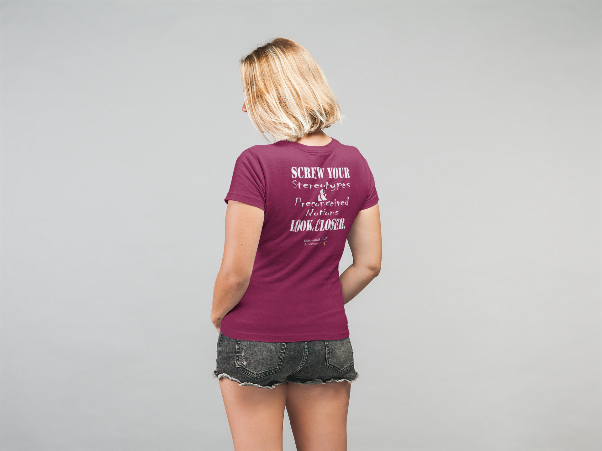 Look. Closer. (Women's Boyfriend Tee)