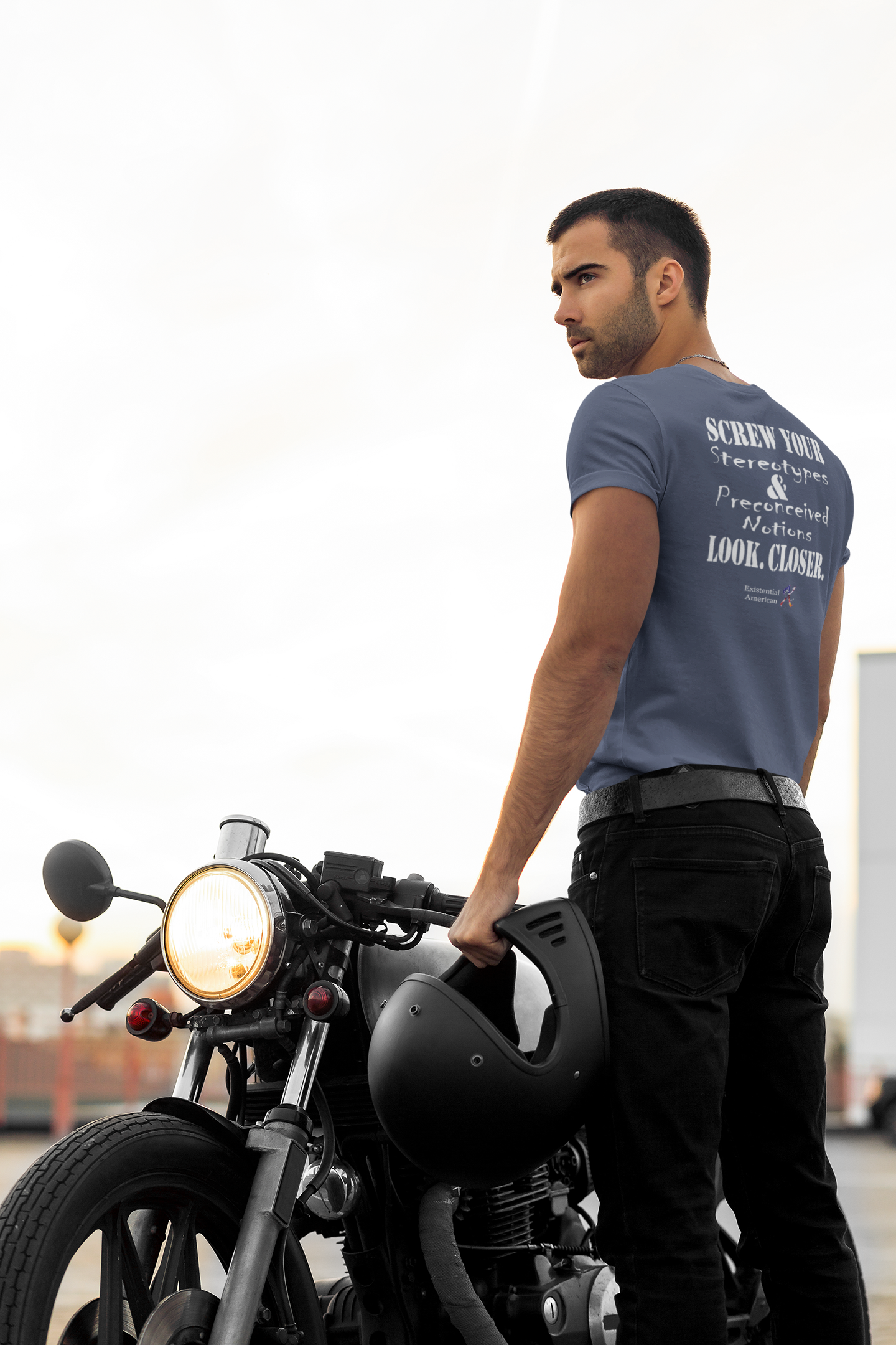 Look. Closer. (Triblend Crew Tee)