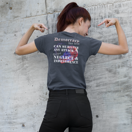 Democracy, Like Love, Can Survive (Women's Triblend Tee)