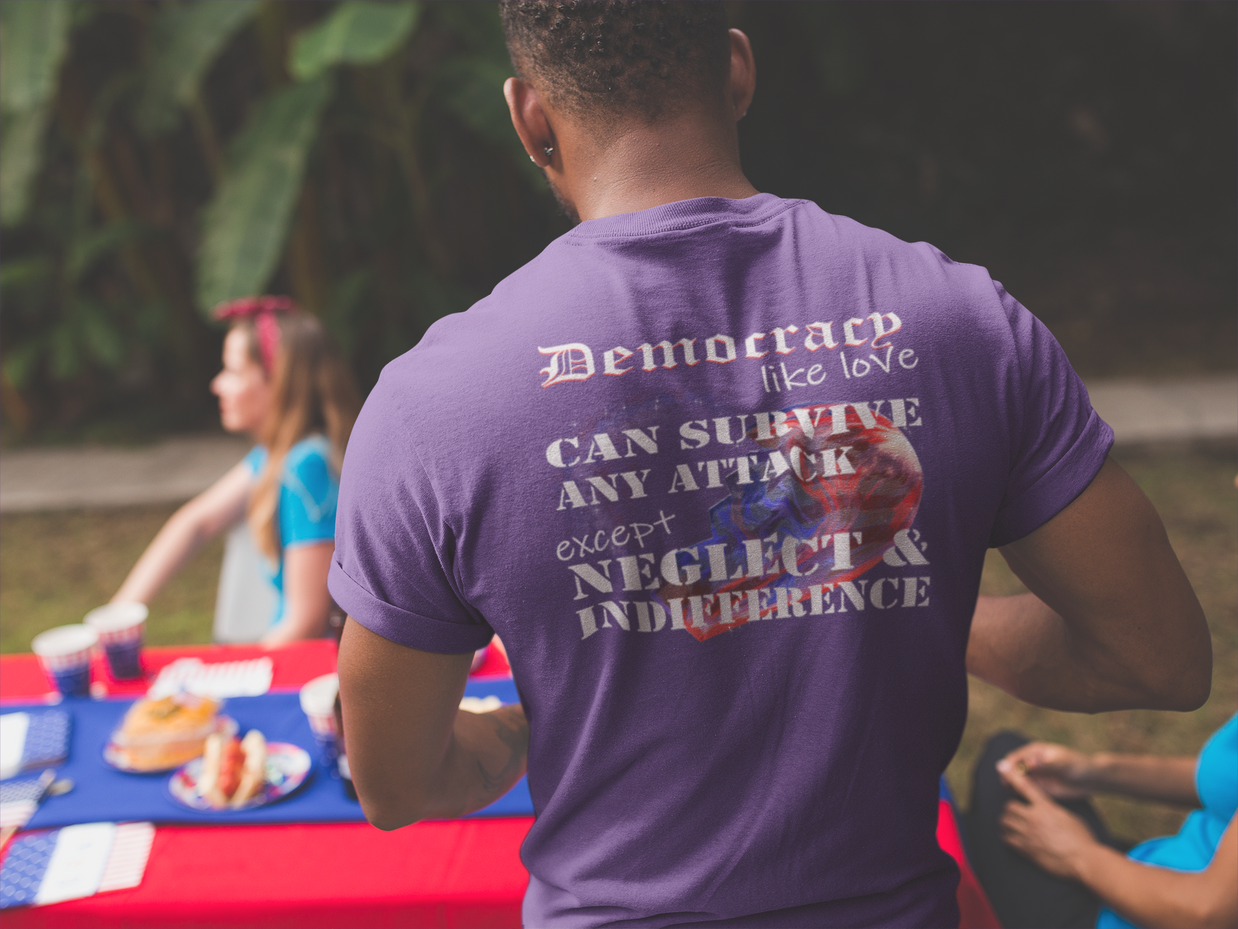 Democracy, Like Love, Can Survive (Cotton Crew Tee)