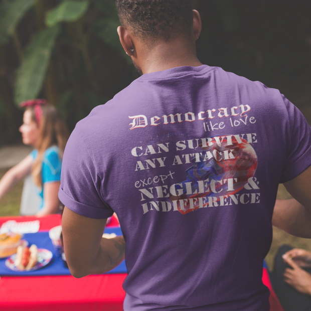 Democracy, Like Love, Can Survive (Cotton Crew Tee)