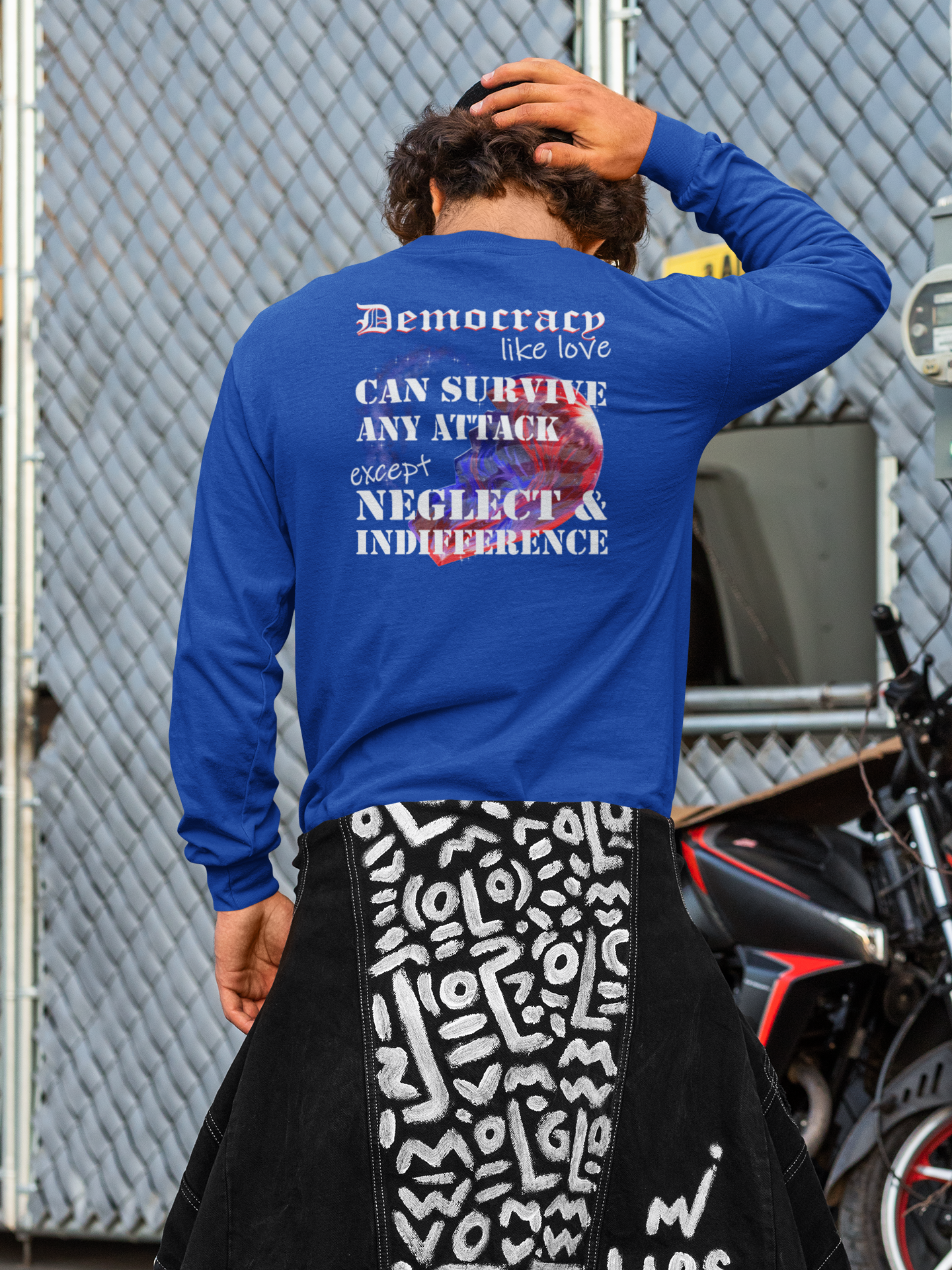 Democracy, Like Love, Can Survive (Jersey Long Sleeve)