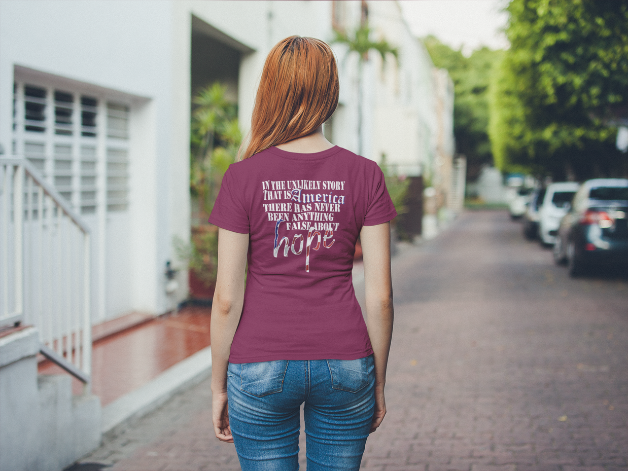 Unlikely Story that is America (Women's Boyfriend Tee)