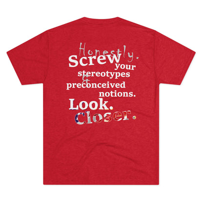 Look. Closer. (Triblend Crew Tee)