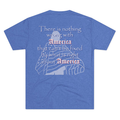 Nothing Wrong with America That (Triblend Crew Tee)