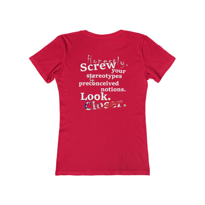 Look. Closer. (Women's Boyfriend Tee)