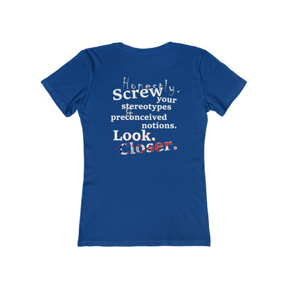 Look. Closer. (Women's Boyfriend Tee)