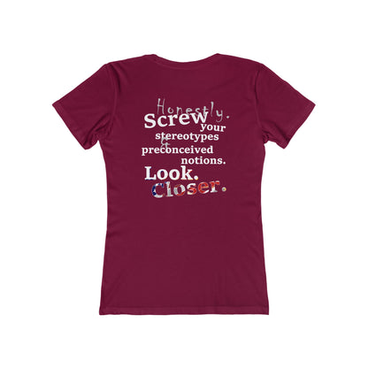 Look. Closer. (Women's Boyfriend Tee)