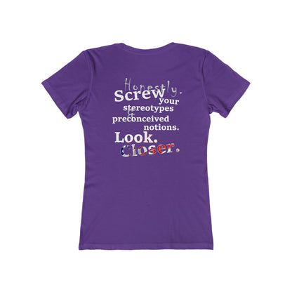 Look. Closer. (Women's Boyfriend Tee)