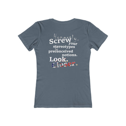 Look. Closer. (Women's Boyfriend Tee)