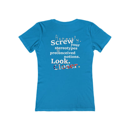 Look. Closer. (Women's Boyfriend Tee)