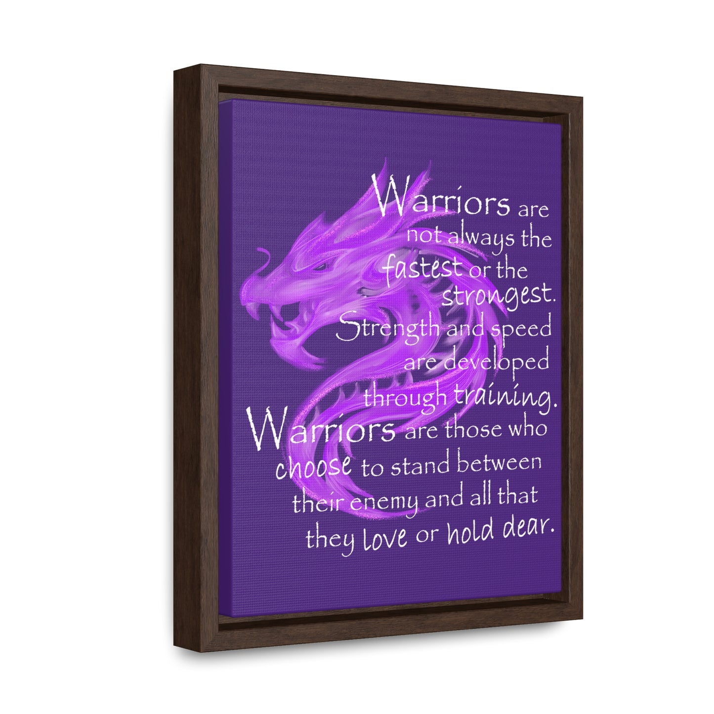 Warriors Are Not Always (Gallery Canvas, Vertical Frame)