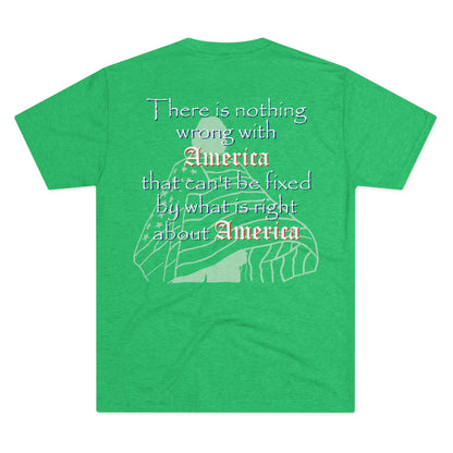 Nothing Wrong with America That (Triblend Crew Tee)