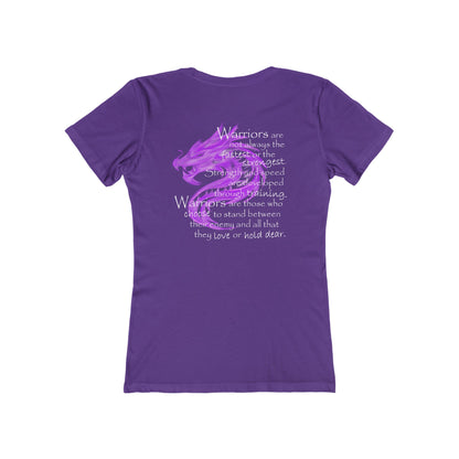 Warriors Are Not Always (Women's Boyfriend Tee)