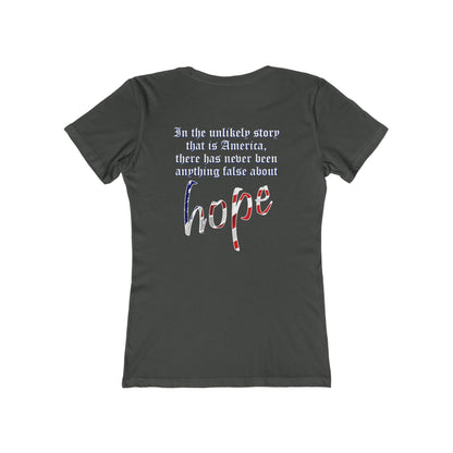 In the Unlikely Story that is America (Women's Boyfriend Tee)