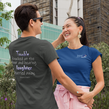 Trouble Knocked at the Door (Triblend Crew Tee)