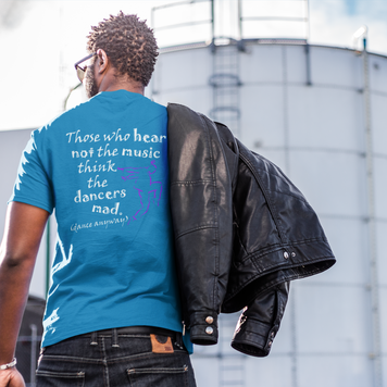 Hip Hop Guy; Those Who Hear Not the Music (Cotton Crew Tee)