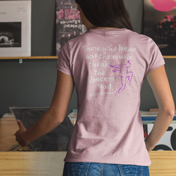 Hip Hop Guy; Those Who Hear Not the Music (Women's Boyfriend Tee)