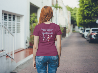 In the Unlikely Story that is America (Women's Boyfriend Tee)