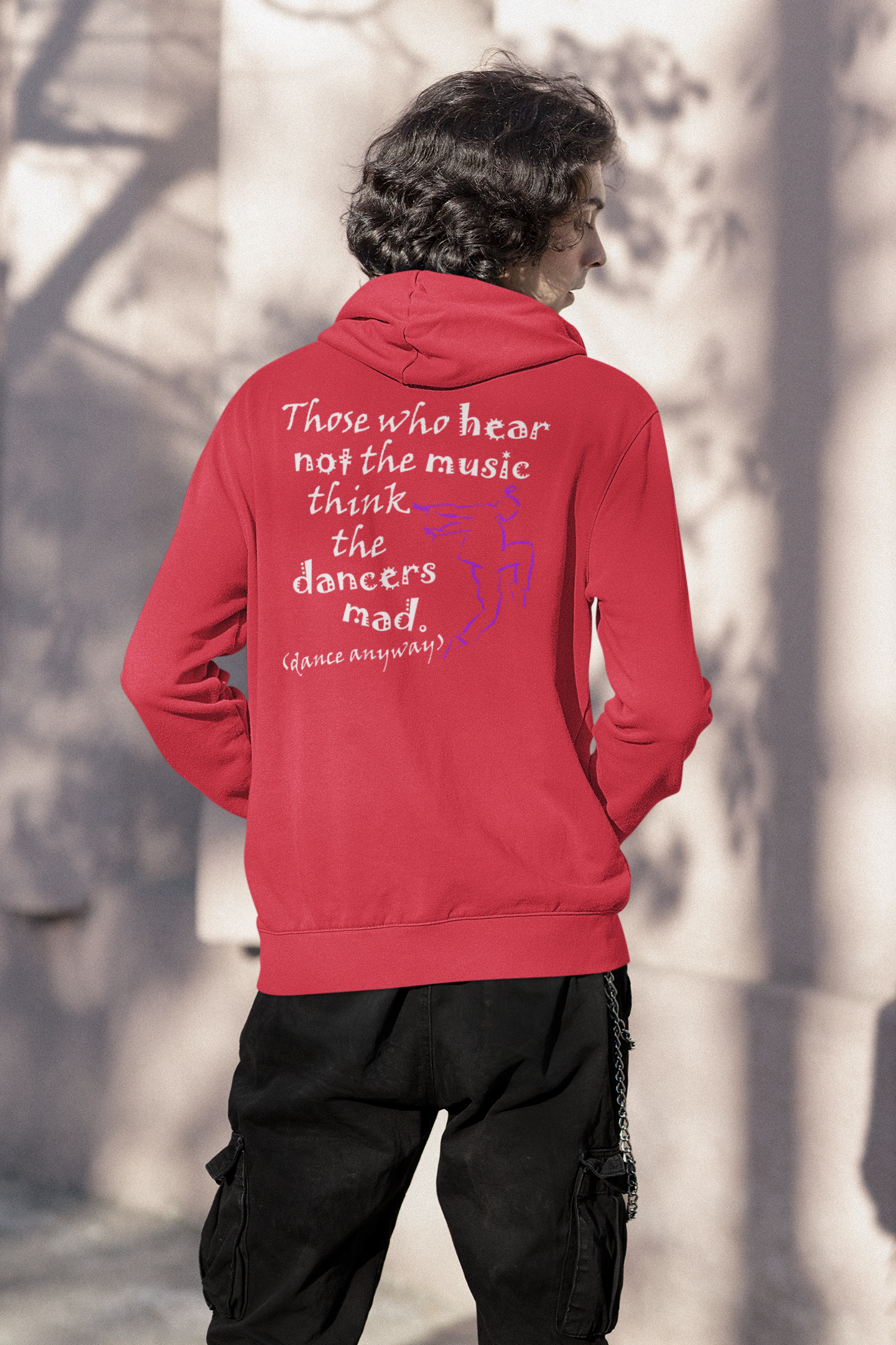 Hip Hop Guy; Those Who Hear Not the Music (adidas® Fleece Hoodie)