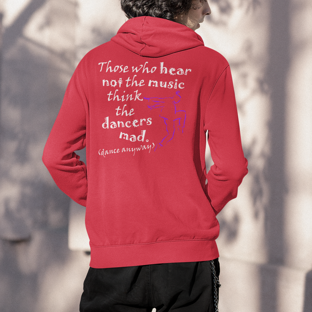 Hip Hop Guy; Those Who Hear Not the Music (adidas® Fleece Hoodie)