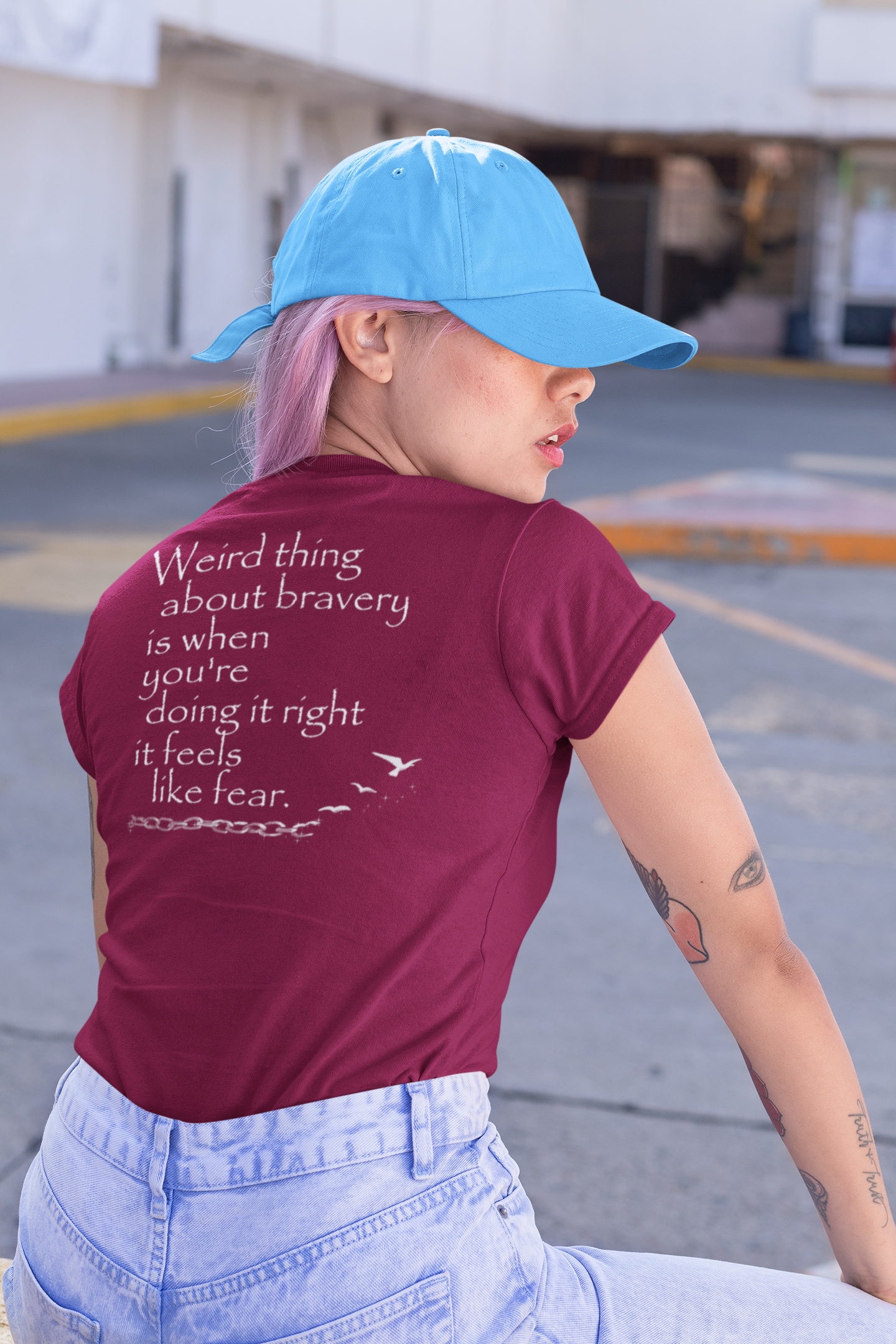 Weird Thing About Bravery (Women's Boyfriend Tee)