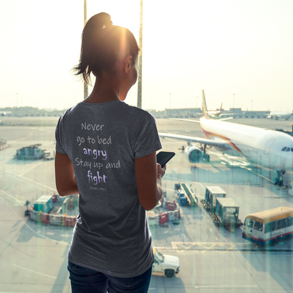 Never Go to Bed Angry (Women's Triblend Tee)