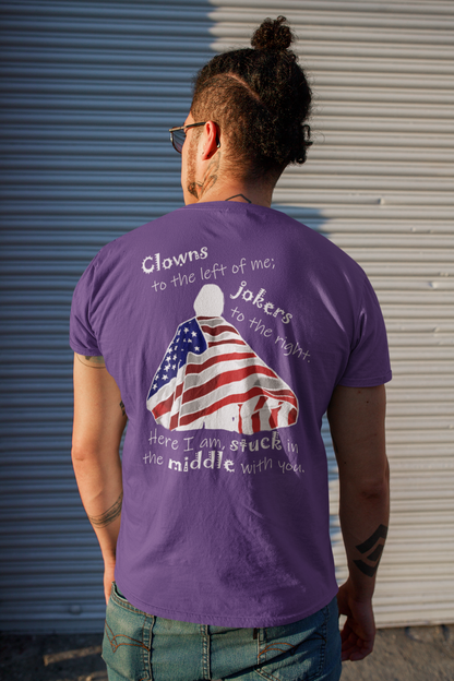 Clowns to the Left; Jokers to the Right (Cotton Crew Tee)